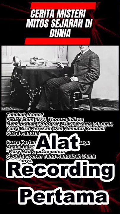 Alat Recording audio pertama