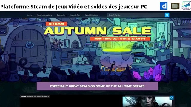 Jeux Vidéo : Plateforme Steam de Jeux Vidéo et soldes des jeux sur PC (Fr,2025)