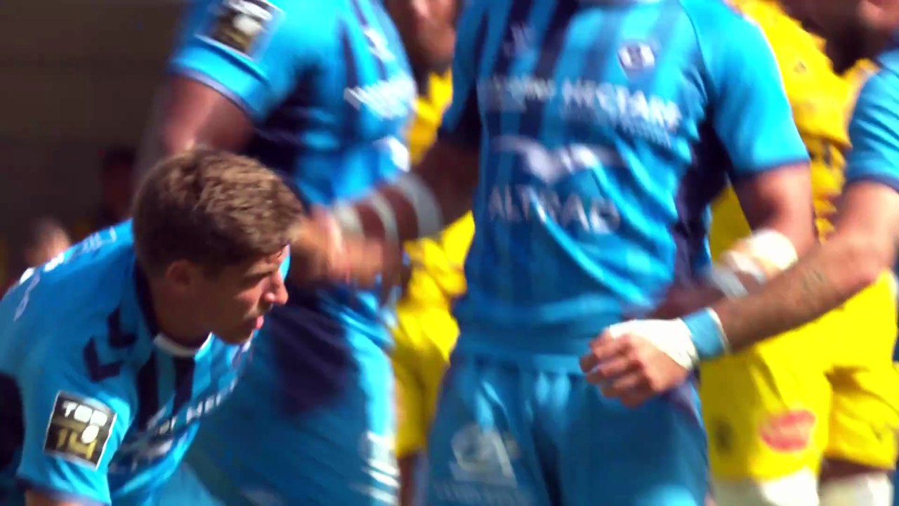 TOP 14 - Essai de Domingo MIOTTI (MHR) - Montpellier Hérault Rugby - Stade Rochelais