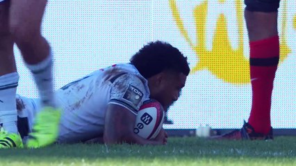 TOP 14 - Essai de Tumua MANU (SP ) - RC Toulon - Section Paloise