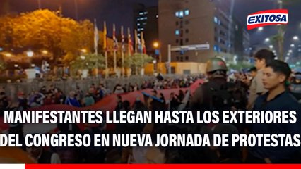 'Generación Z': Manifestantes llegan hasta los exteriores del Congreso en nueva jornada de protestas
