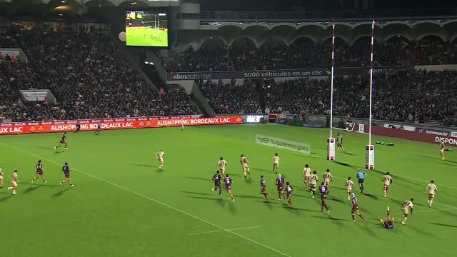 TOP 14 - Essai de Salesi RAYASI (UBB) - Union Bordeaux-Bègles - LOU Rugby