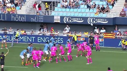 TOP 14 - Essai de Jérémy WARD (SFP) - USA Perpignan - Stade Français Paris