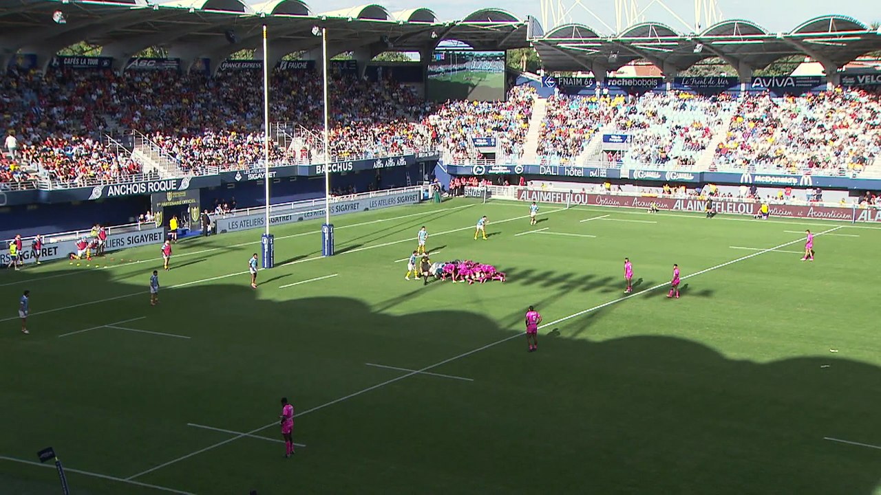 TOP 14 - Essai de Jérémy WARD 2 (SFP) - USA Perpignan - Stade Français Paris