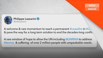 UNRWA gesa Israel tarik balik sekatan ke atas Gaza
