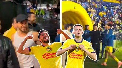 Henry Martín y Álvaro Fidalgo muestran apoyo en el América vs Santos pese a no poder jugar