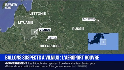 Ballons suspects à Vilnius: après avoir été fermé toute la nuit l'aéroport rouvre progressivement