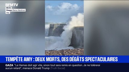 Deux morts et de lourds dégâts après le passage de la tempête Amy