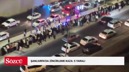 Şanlıurfa'da zincirleme kaza: 5 yaralı