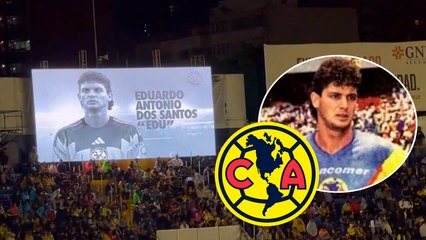 América honra a Eduardo Antonio dos Santos, rindiendo un emotivo homenaje en el Estadio Azulcrema