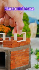 A pink miniature house with a yellow car—a stunning garage design. #asmr #beautiful #miniaturemodel