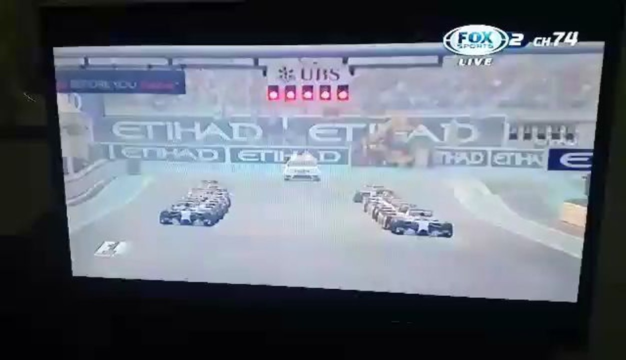 2014 Etihad Airways Abu Dhabi Grand Prix Race Start (FOX Sports 2 Taiwan)