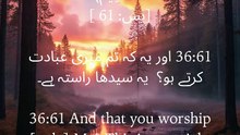“True direction begins when the heart bows to the Creator. #StraightPath #QuranWisdom #Yaseen61”