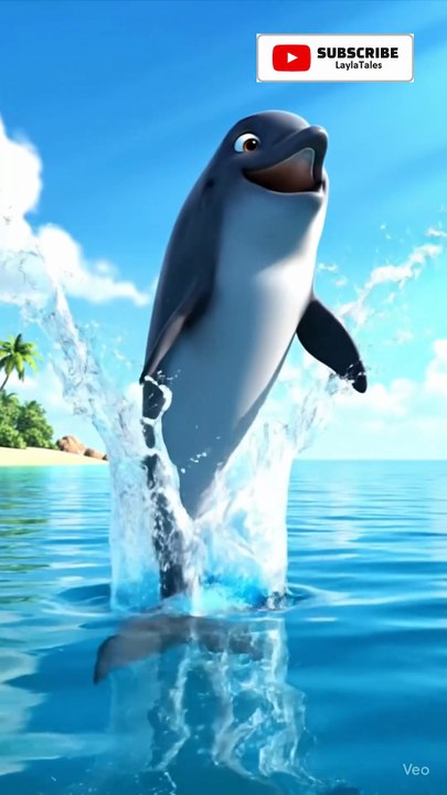 smiling young dolphin