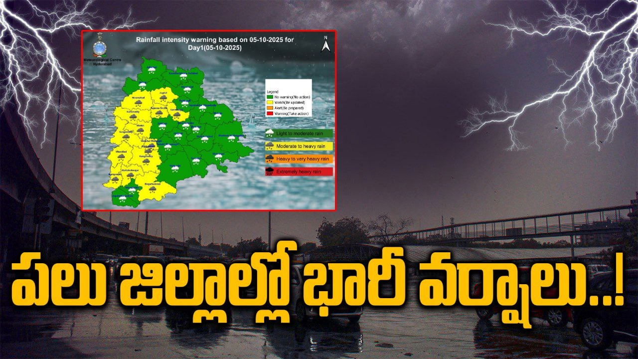 Weather Update: ఆ జిల్లాలకు ఎల్లో అలర్ట్ జారీ చ...