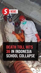 Indonesia school collapse death toll rises to 36, search for bodies continues