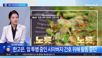 ‘효부’ 한고은의 돌연 활동 중단 이유?