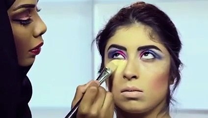 للعيد .. مكياج العيون بالألوان الزاهية بلمسة خليجية