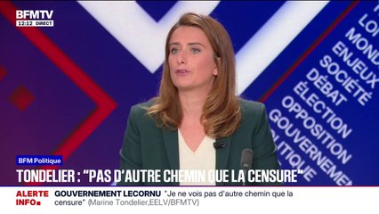 Une dissolution serait "une fausse solution", avance Marine Tondelier