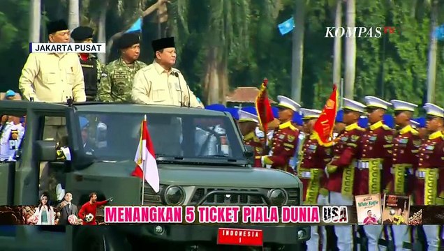 Presiden Prabowo Pimpin Upacara HUT ke-80 TNI, Singgung Soal Pemimpin 'Tidak Kompeten'