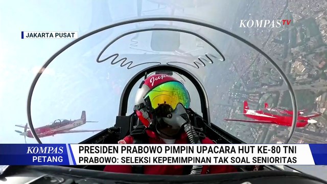 Memukau! Atraksi Tim Aerobatik Jupiter di Langit Monas Meriahkan HUT ke-80 TNI | KOMPAS PETANG