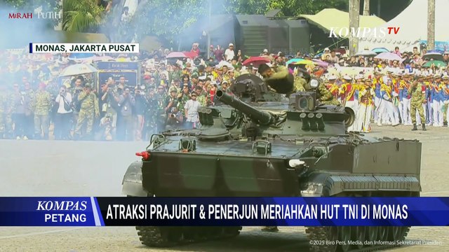 Sederet Atraksi dalam HUT ke-80 TNI di Monas: Aksi Penerjun hingga Pameran Alutsista Canggih