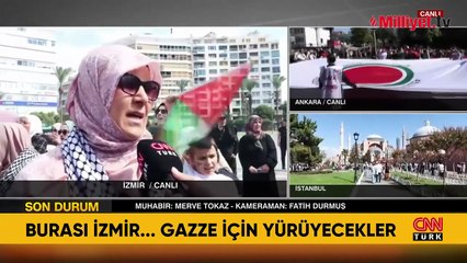 Türkiye genelinde 'Özgürlüğe Yürüyoruz' yürüyüşleri: Gazze’ye destek çağrısı