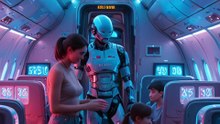 The Humanoid Flight Attendant of the Future ✈🤖 | Everyday with AI