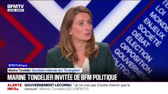 Marine Tondelier (Écologistes): “La sécurité, c'est aussi sur ce que l’on mange, de ce qu’on respire, ce que l’on boit, mais aussi la sécurité sociale”