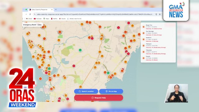 Website para mag-request ng tulong para sa mga nilindol sa Cebu, binuo ng mga estudyante | 24 Oras Weekend
