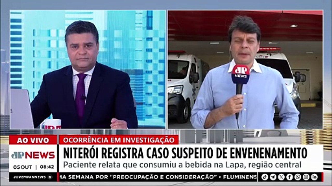 Niterói registra caso suspeito de intoxicação por metanol