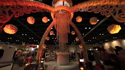 علا الفارس مفاجأة دار La Maison Saouli في معرض العروس دبي