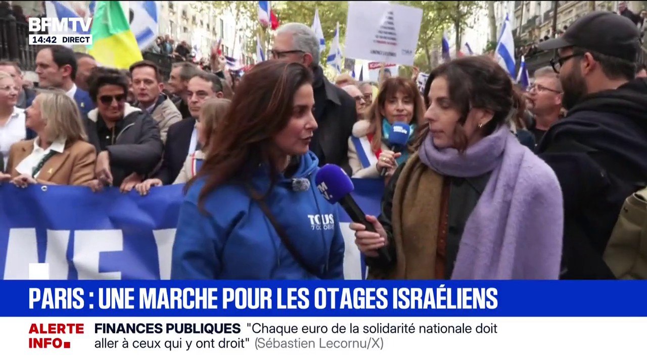 Paris: une marche pour la libération des otages...