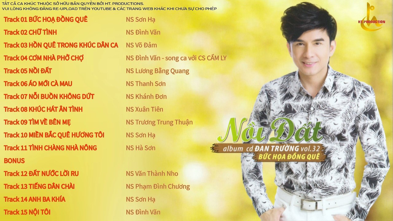 Album CD Đan Trường Vol.32 - Nồi Đất & Bức Hoạ Đồng Quê (2015)