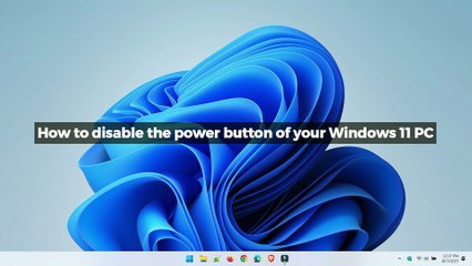 How to disable the power button of your Windows 11 PC