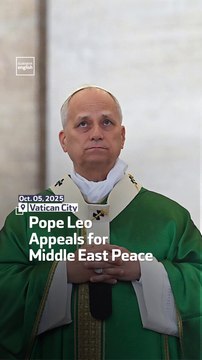 Pope Leo Appeals For Middle East Peace