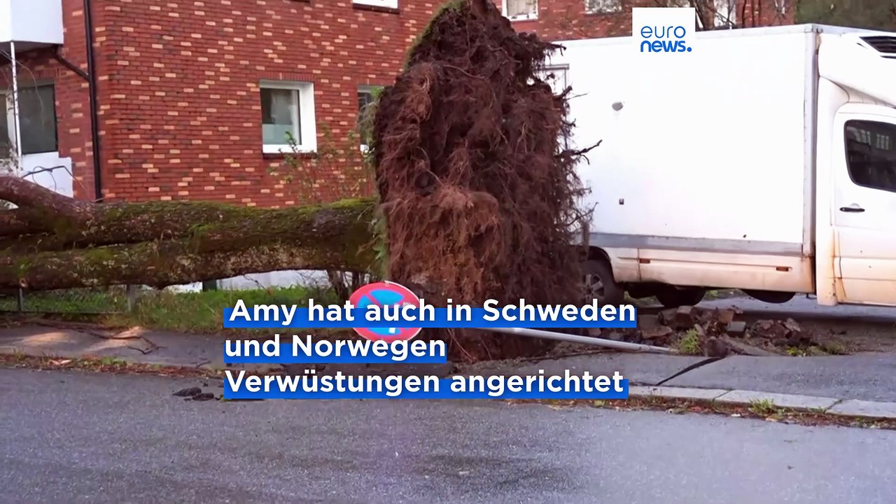 Sturm Amy wütet über Europa - mindestens drei Menschen sterben