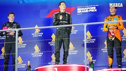 Russell gana, Max recorta de nuevo y festival de adelantamientos de Alonso y Sainz