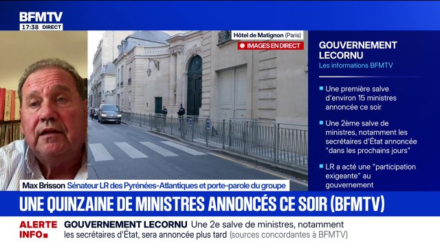 Gouvernement de Sébastien Lecornu: Le texte que nous a adressé ce matin le Premier ministre tombe à droite , explique Max Brisson, sénateur LR