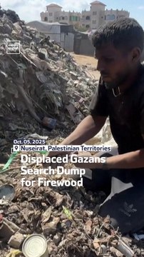 Displaced Gazans Search Dump For Firewood
