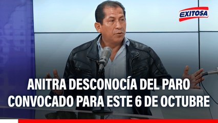 Anitra desconocía del paro convocado para este 6 de octubre: "Los transportistas estamos un poco desgastados"
