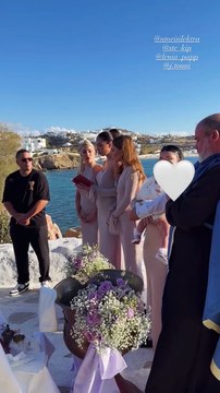 Η Ιωάννα Τούνη έγινε νονά στη Μύκονο