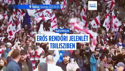 Megerősített rendőri jelenlét a grúz fővárosban