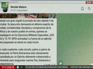 Jefe de Estado: En cada cuadrante de Venezuela, la Patria Bolivariana está custodiada