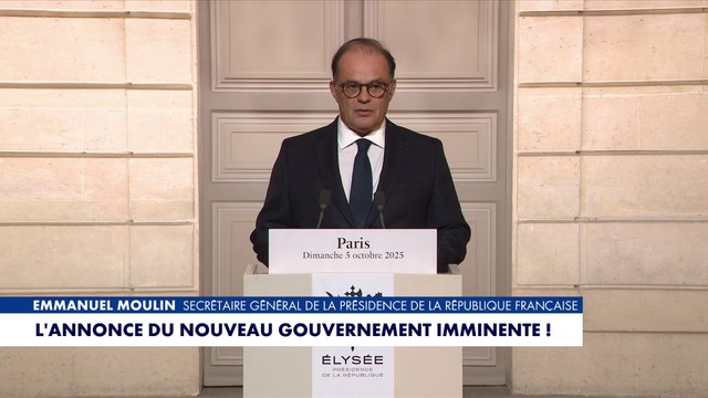 L'annonce du gouvernement par Emmanuel Moulin en direct sur CNEWS