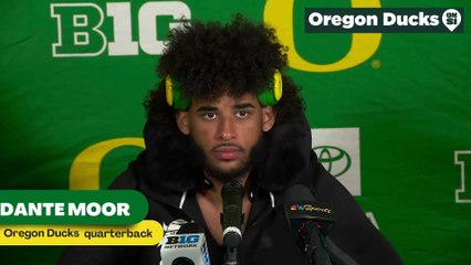 Oregon Dante Moore discusses having eachothers back