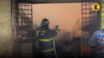 Se incendia mercado de San Francisco de Macorís