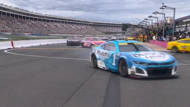 NASCAR Cup 2025 Charlotte Roval Chastain Wrong Way Out Pit