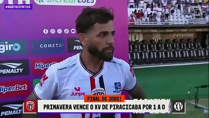 Emocionado, Caiçara fala sobre vantagem obtida pelo Primavera na Copa Paulista