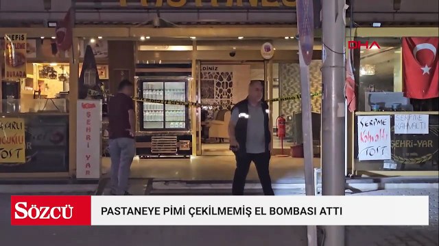 Pastaneye pimi çekilmemiş el bombası atan şüpheli yakalandı